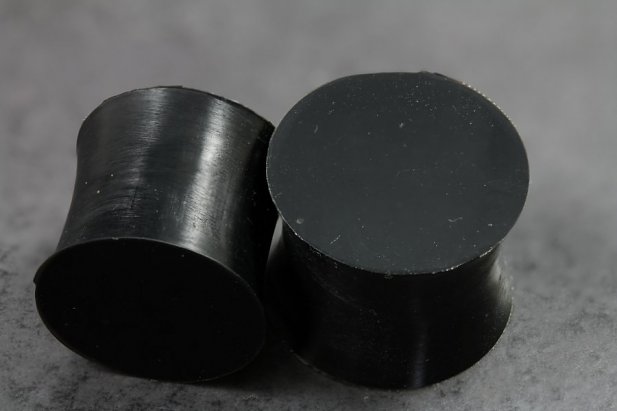 Black Silicone Flared Plugs