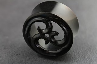 Carved Horn Wave Design Plugs