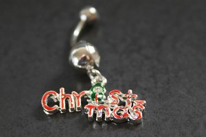 Christmas Dangle Belly Ring