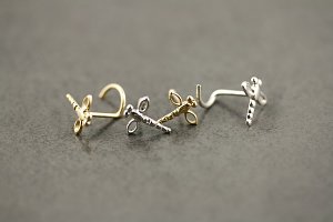 Gold Dragonfly Nose Screw