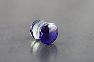 Oil Slick Glass Flared Plugs