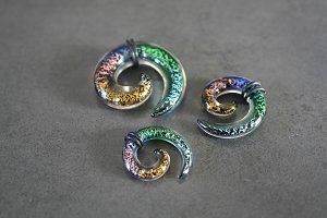 Psychedelic Multi Colour Spiral Talon