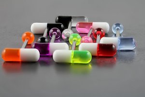 UV Pill Tongue Bars